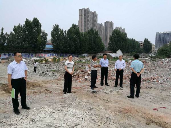 临沂市城市违法建设治理行动领导小组来沂水县考核6月份违建治理情况